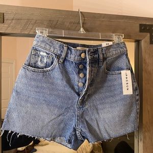 PacSun Denim High Rise Icon Shorts